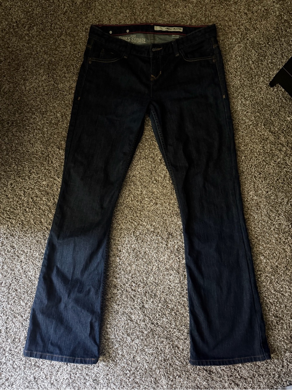 DKNY Dark Blue boot cut flare Jeans low rise Y2K archival sz30